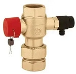 Caleffi Kappenventil 558060 1", mit Entleerung, f&uuml;r Ausdehnungsgef&auml;&szlig;e
