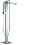 Grohe Eurocube Fertigmontageset 23672DC1 supersteel, Wannenarmatur, Ausladung 298 mm