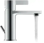 Duravit D-Neo Waschtischarmatur DE1011001010 mit Zugstangen-Ablaufgarnitur, Ausladung