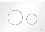 TECEloop WC-Bet&auml;tigungsplatte 9240926 wei&szlig; matt, Kunststoff, f&uuml;r 2-Mengentechnik