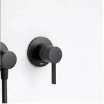 Keuco IXMO Black Selection Brausearmatur 59551379501 Unterputz, rund, schwarz matt
