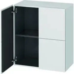 Duravit L-Cube Halbhochschrank LC117701818 weiss matt, 70 x 80 x 36,3 cm, 2 T&uuml;ren