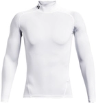 UNDER ARMOUR HeatGear Armour Mock langarm Trainingsshirt Herren 100 - white/black 3XL