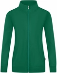 JAKO Doubletex Sweatjacke Damen gr&uuml;n 34