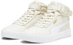 PUMA Carina 2.0 Mid-Top Sneaker Damen 08 - alpine snow/puma white/puma gold 38