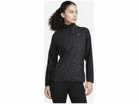 Nike FB4562-010, NIKE Swift Element 1/2-Zip Laufshirt Damen 010 - black/reflective