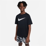 NIKE Multi+ Dri-FIT Graphic kurzarm Trainingsshirt Jungen 010 - black/white XS