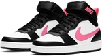 NIKE Court Borough Mid 2 Sneaker Kinder 005 - black/sunset pulse-white 35.5