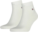 2er Pack TOMMY HILFIGER Quarter Socken Herren 300 - white 39-42