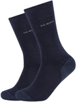2er Pack camano Soft Walk Socken 0004 - navy 35-38