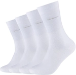 4er Pack camano Soft Crew Socken 0001 - white 35-38