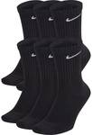 6er Pack NIKE Everyday Cushioned Crew-Trainingssocken black/white 34-38