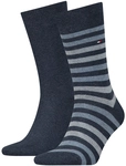 2er Pack TOMMY HILFIGER Duo Stripe Socken Herren 356 - jeans 39-42