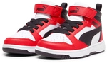 PUMA Rebound V6 Mid AC+ Sneaker Kinder 03 - PUMA white/PUMA black/for all time red 28