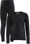 CRAFT Core Warm Baselayer Unterw&auml;sche-Set Kinder 999000 - black 134/140