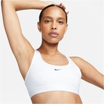 NIKE Swoosh Light Support Non-Padded Sport-BH Damen 100 - white/black XS