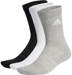 3er Pack adidas Cushioned Crew Socken IC1311 - medium grey heather/white/black 43-45