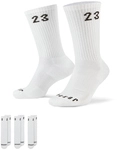 3er Pack NIKE Jordan Essentials Crew-Socken 100 - white/black 34-38
