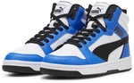 PUMA Rebound V6 Mid-Top Sneaker Kinder 06 - PUMA white/PUMA black/racing blue 35.5