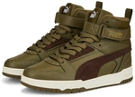 PUMA RBD Game Winterized Mid-Top Sneaker gef&uuml;ttert Kinder deep olive/dark