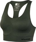 Hummel 210490-6126, hummel hmlTIF Seamless Sport-BH Damen 6126 - climbing ivy M
