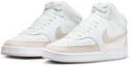 NIKE Court Vision Mid-Top Sneaker Damen 106 - summit white/lt orewood brn-white 36