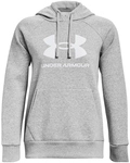 UNDER ARMOUR Rival Fleece Big Logo Hoodie Damen 012 - mod gray light heather/white M