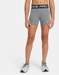 NIKE Pro Dri-FIT 3" Tights M&auml;dchen 091 - carbon heather/white XS (122-128 cm)