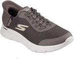 SKECHERS Go Walk Flex Hands Up Slip-In Sneaker Herren BRN - braun 40