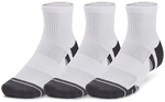 3er Pack UNDER ARMOUR Performance Tech Quarter Socken 100 - white/white/jet gray L