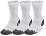 3er Pack UNDER ARMOUR Performance Mid Socken 100 - white/white/pitch gray L (42-47.5)