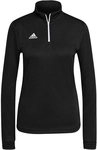adidas Entrada 22 1/4-Zip Sweatshirt Damen H57541 - black L