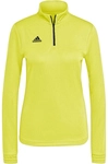 adidas Entrada 22 1/4-Zip Sweatshirt Damen HI2130 - team yellow/black XL