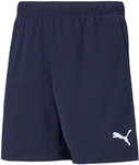 PUMA teamRISE Shorts Kinder peacoat/puma white 116