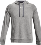 UNDER ARMOUR Rival Fleece Hoodie Herren 025 - castlerock light heather/white S