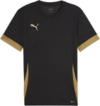 PUMA teamGOAL Matchday Trikot Kinder 28 - PUMA black/PUMA gold/matte gold 116