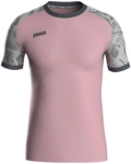 JAKO Iconic kurzarm Trikot Kinder 171 - dusky pink/soft grey/anthra light 116