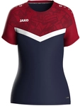 JAKO Iconic T-Shirt Damen 901 - marine/chili rot 34