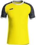 JAKO Iconic kurzarm Trikot Kinder 326 - soft yellow/schwarz 116