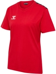 hummel hmlAUTHENTIC Baumwoll-Shirt Damen 3062 - true red XS