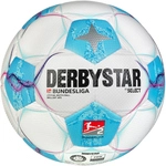 DERBYSTAR Bundesliga Brillant APS Fu&szlig;ball Spielball 2024/25 weiss/blau/pink 5