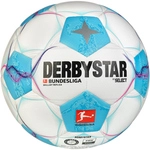 DERBYSTAR Bundesliga Brillant Fu&szlig;ball Trainingsball 2024/25 weiss/blau/pink 5