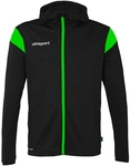 uhlsport Squad 27 Track Trainingsjacke mit Kapuze Kinder schwarz/fluo gr&uuml;n 116