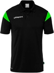 uhlsport Squad 27 Poloshirt Herren schwarz/fluo gr&uuml;n 3XL