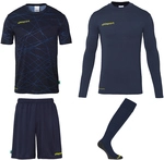 uhlsport Prediction Torwart-Set Kinder marine/fluo gelb 128