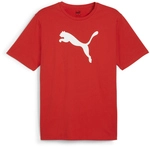 PUMA teamRISE Logo Baumwolltrikot Herren 01 - PUMA red/PUMA white L
