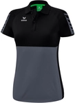 erima Six Wings Poloshirt Damen slate grey/schwarz 34