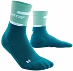 CEP Mid-Cut V4 Laufsocken Damen 766 - ocean/petrol II (34-37)