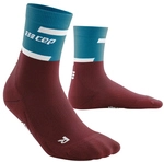 CEP Mid-Cut V4 Laufsocken Damen 767 - petrol/dark red II (34-37)