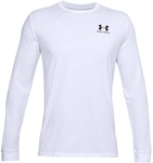 UNDER ARMOUR Sportstyle Left Chest langarm Freizeitshirt Herren 100 - white/black L